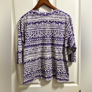 Vicki Wayne 3/4 sleeve top